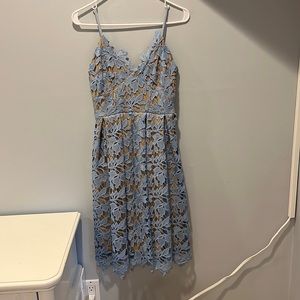 Light blue and Nude mini dress Size: XS